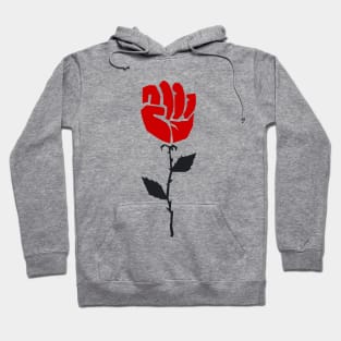 Black Lives Matter Red Flower Hoodie